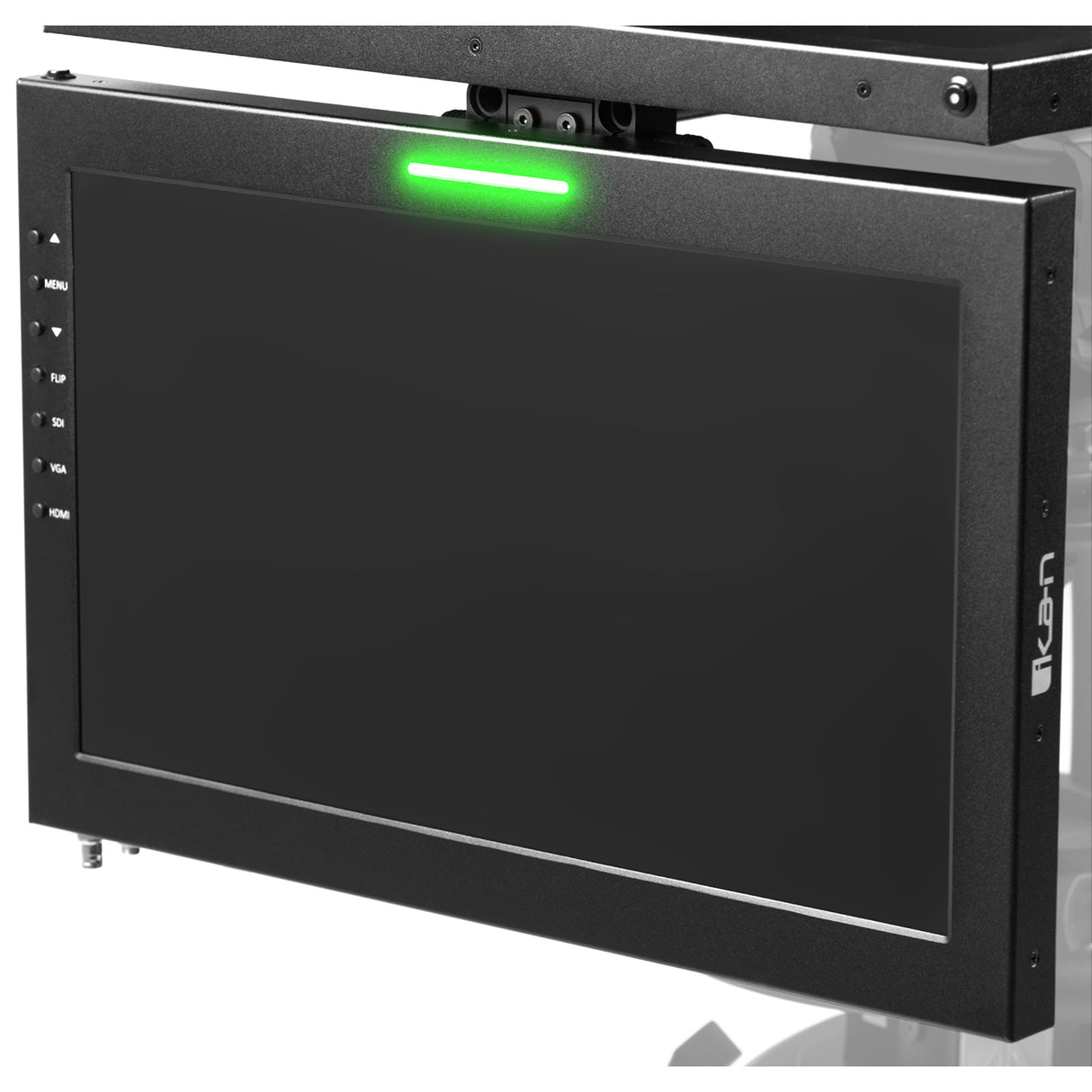 Ikan PT419W-TM-PEDESTAL 19-Inch Widescreen Teleprompter with Talent Monitor, Pedestal, and Dolly Turnkey