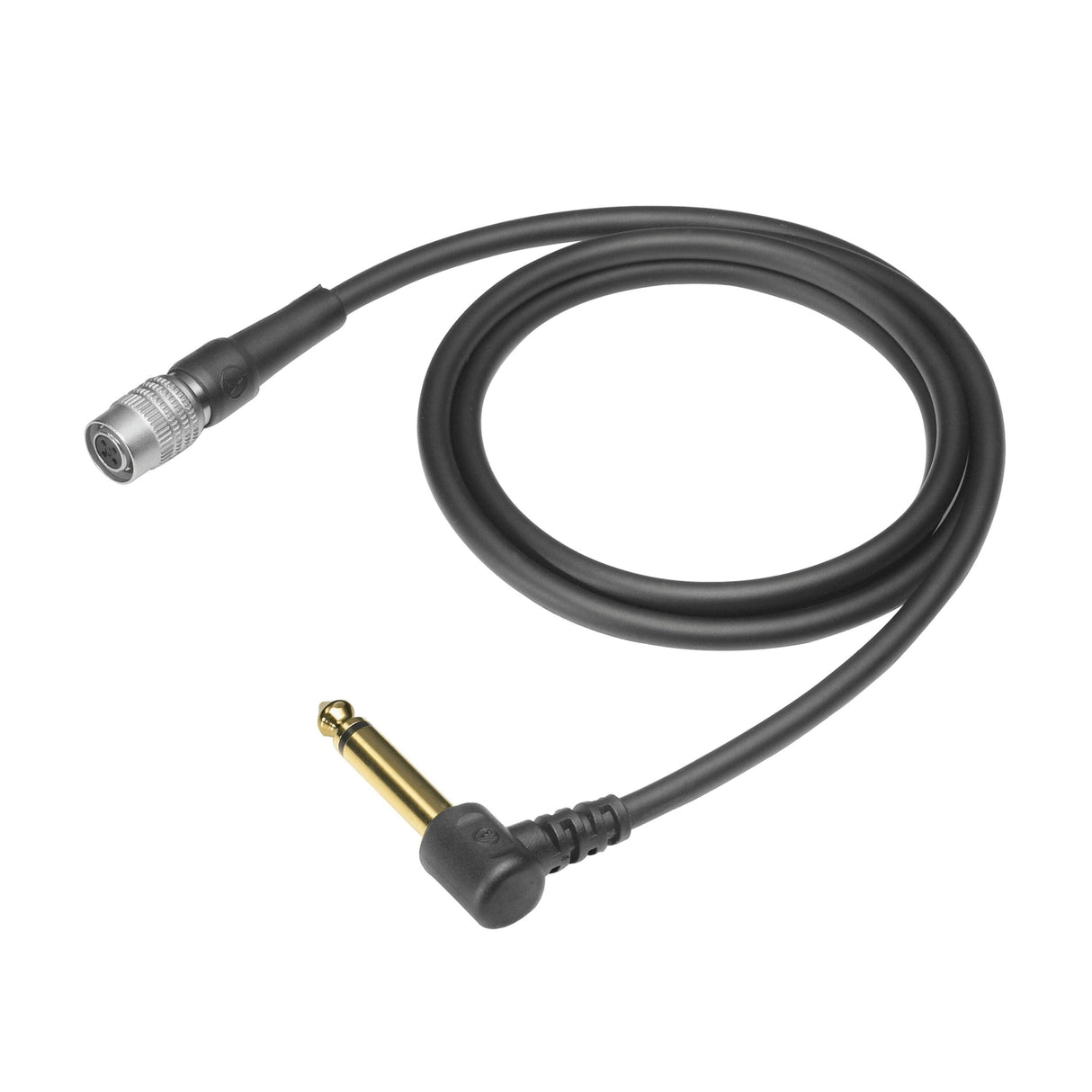 Audio-Technica AT-GRcW 1/4-Inch Right-Angle to Locking 4-Pin Guitar Input Cable 36-Inch