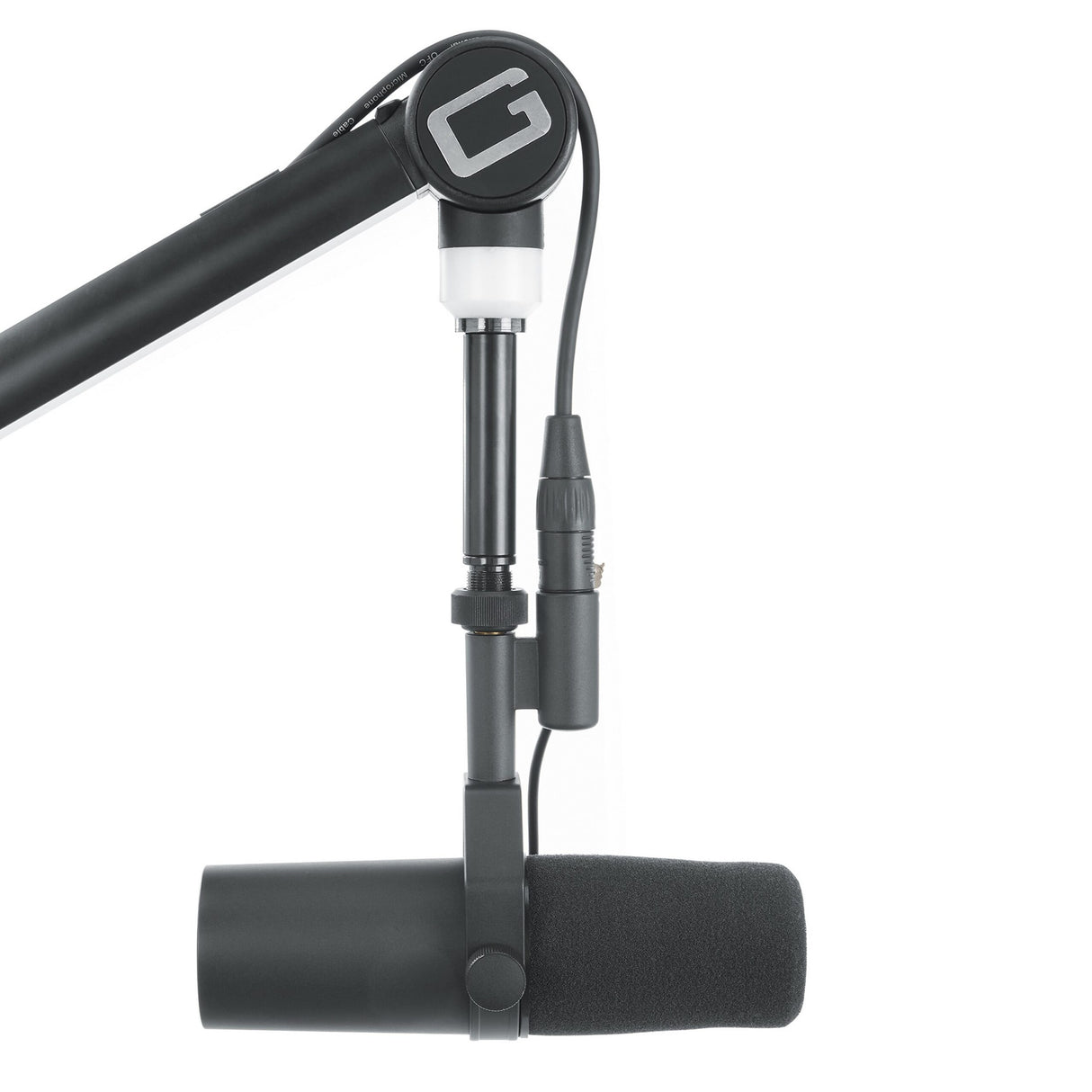Gator GFWMICBCBM4000 Professional Broadcast Boom Microphone Stand with LED Light