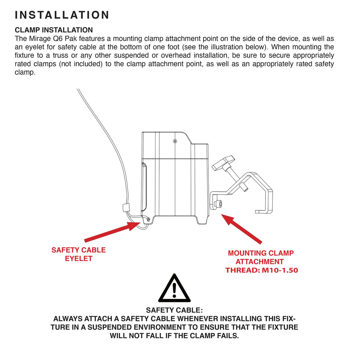 ADJ Mirage Q6 Pak Black Event Up Lighting System