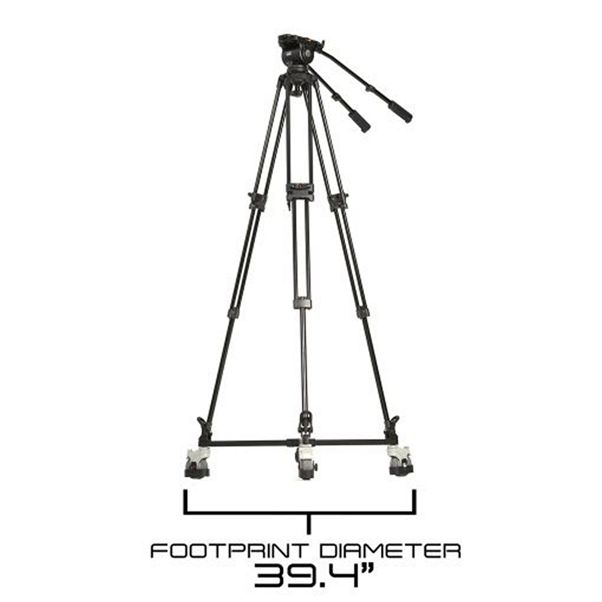 Ikan PT4500-TM-V3-TRIPOD 15-inch SDI Teleprompter Tripod Dolly Turnkey Bundle