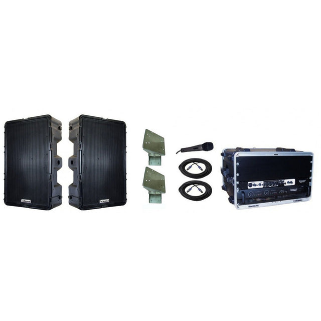 Technomad IPA3 Turnkey Weatherproof 2000 Audience Coverage Large Install PA Systems