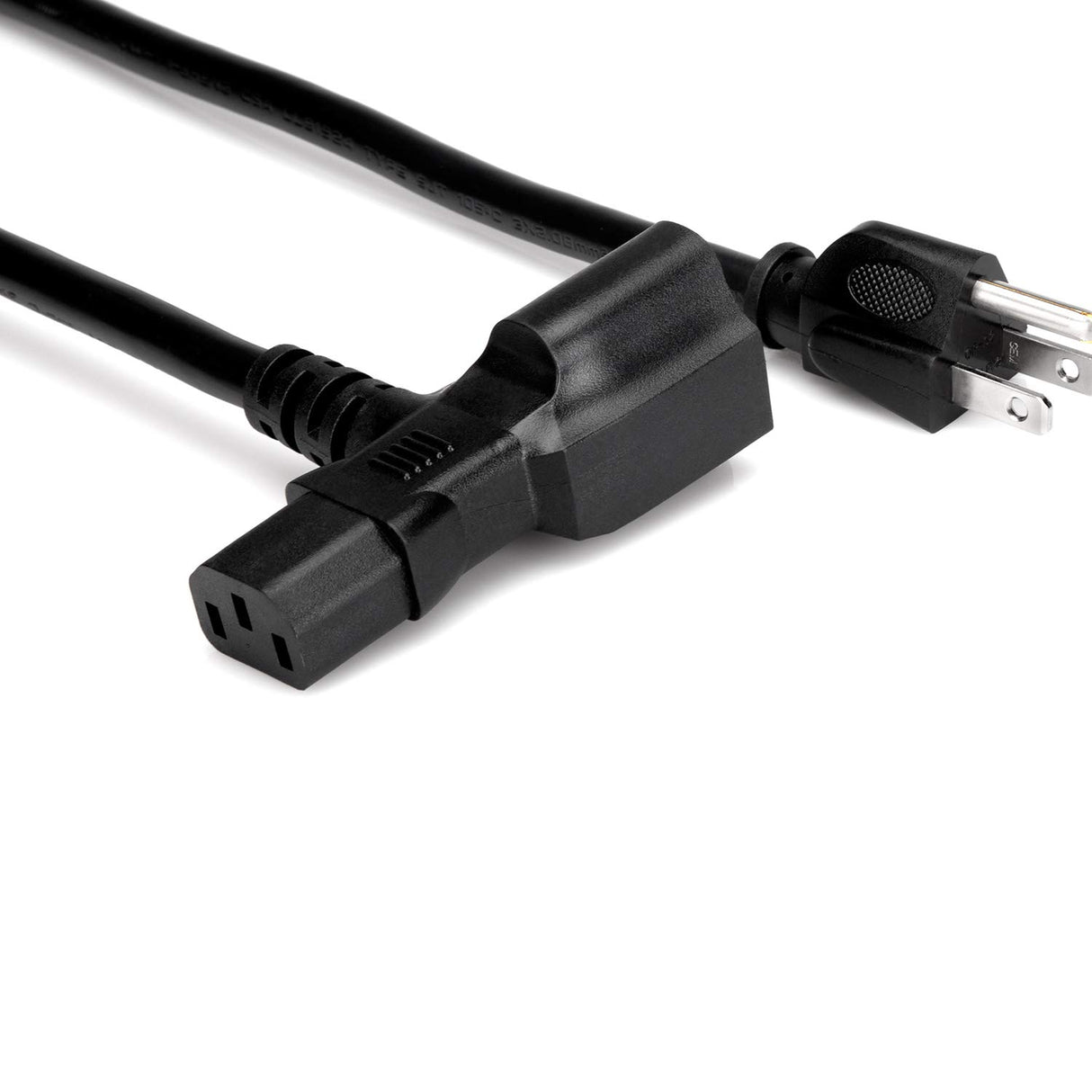 Hosa PWD-401 Piggyback IEC C13 to NEMA 5-15P Power Cord 1 Foot