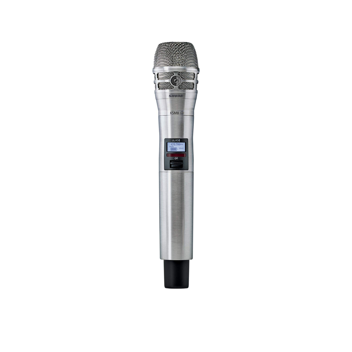 Shure ULXD2/K8 Digital Wireless Handheld Microphone Transmitter with KSM8 Capsule - G50: 470 - 534 MHz / Nickel