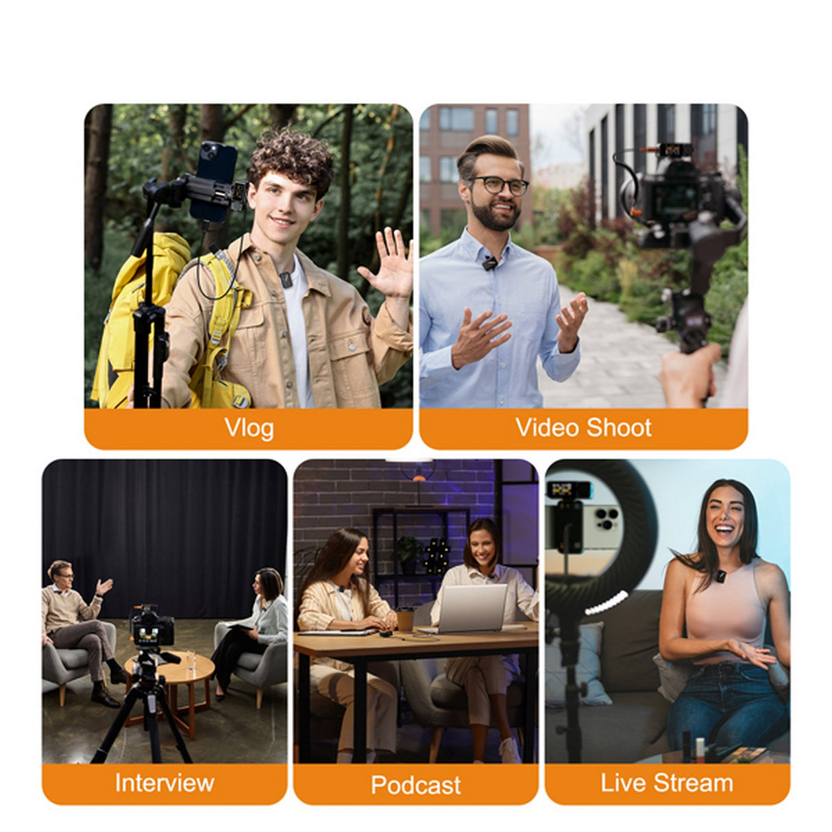 COMICA BooMax 2.4G On-Board Recording Wireless Microphone System