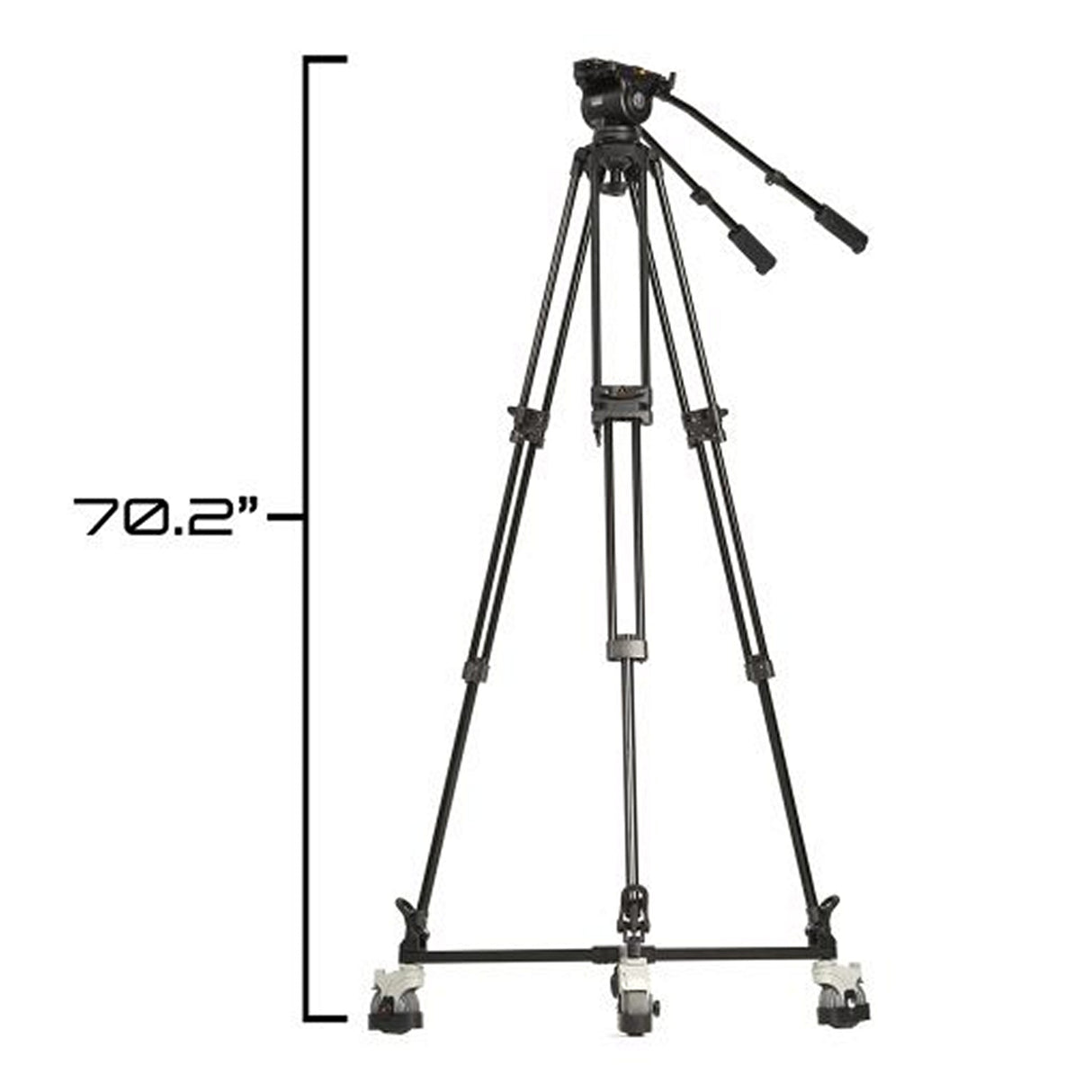 Ikan PT4500-TM-V3-TRIPOD 15-inch SDI Teleprompter Tripod Dolly Turnkey Bundle