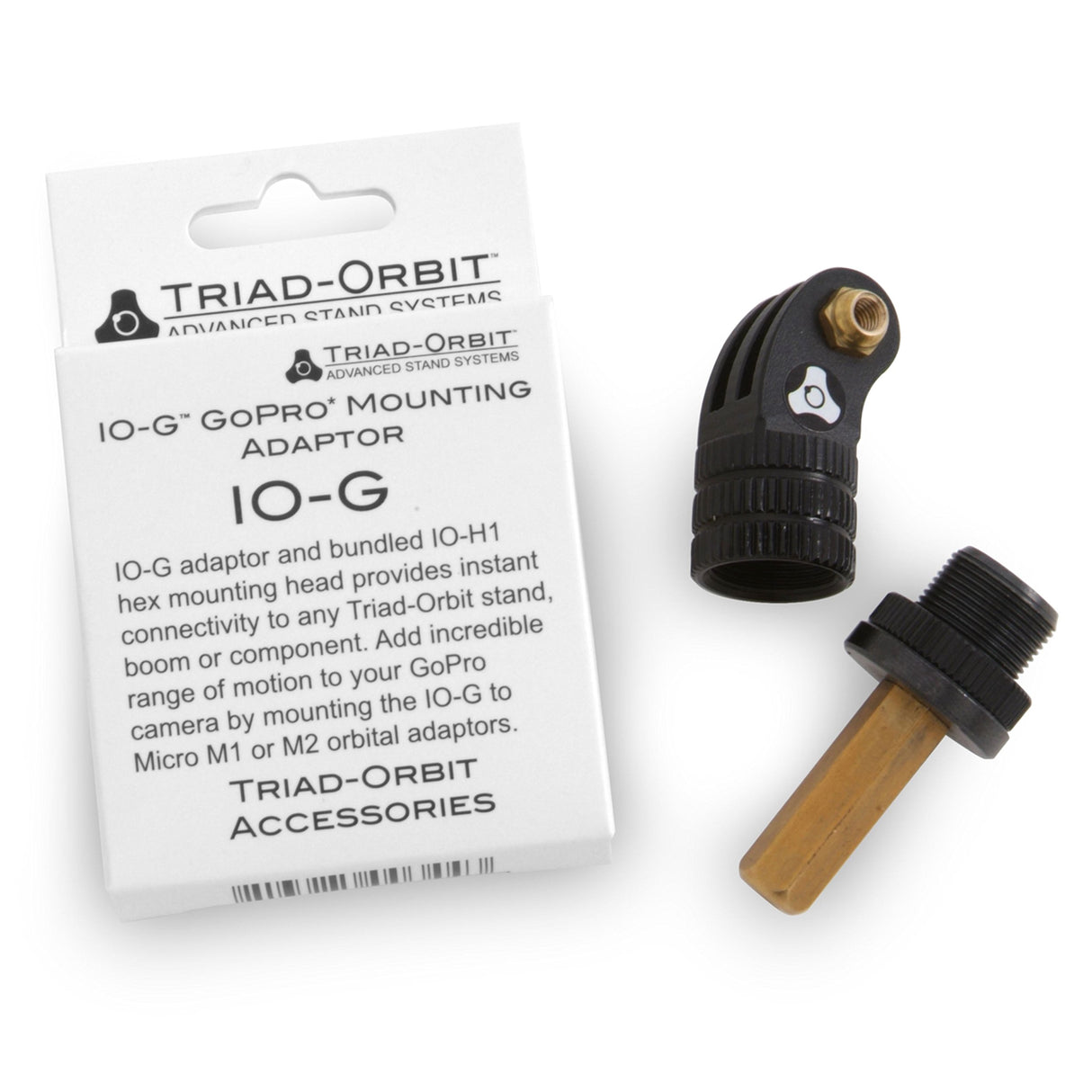 Triad-Orbit IO-G GoPro Quick-Change Coupler Head Brass