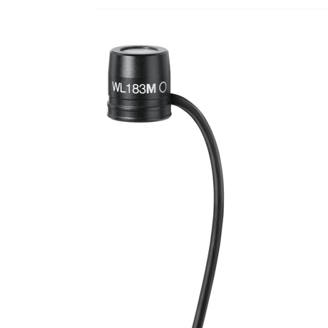 Shure WL18xM Low-Profile Lavalier Microphone - Black / Omnidirectional / LEMO3