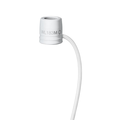 Shure WL18xM Low-Profile Lavalier Microphone - White / Omnidirectional / LEMO3