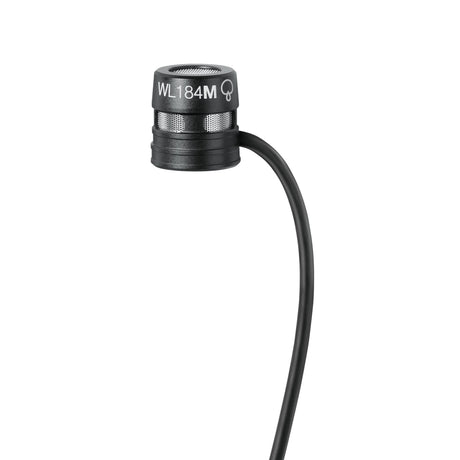 Shure WL18xM Low-Profile Lavalier Microphone - Black / Supercardioid / LEMO3