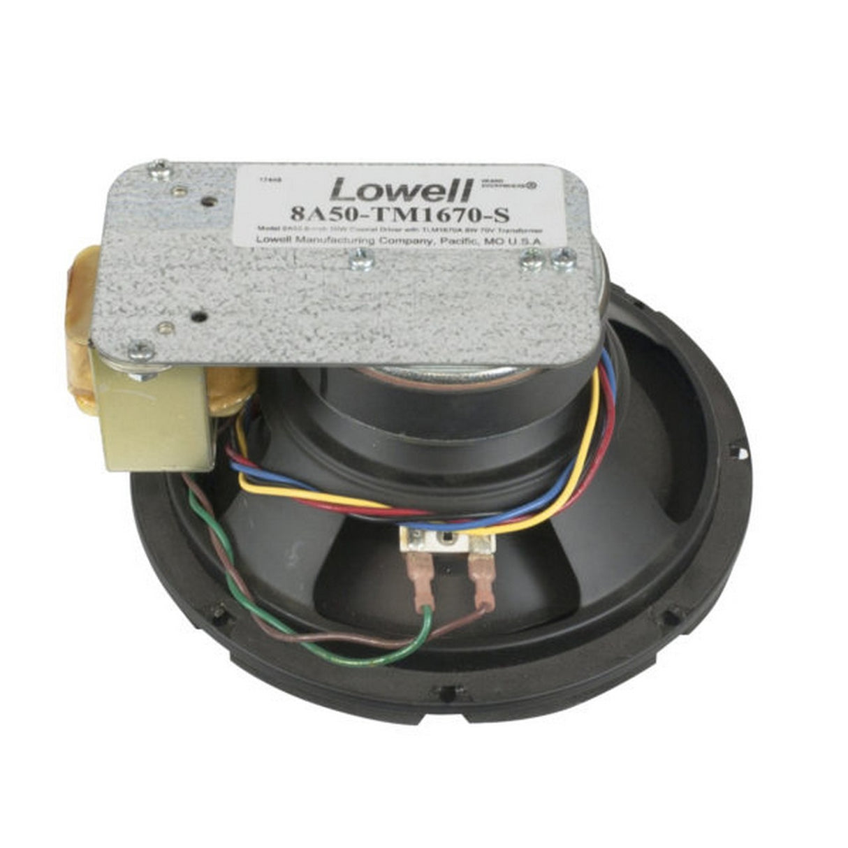 Lowell 8A50-TM1670-S 8 Inch 50W Shallow Mount Coaxial Driver/Transformer