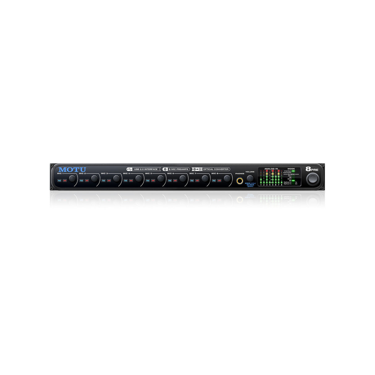 MOTU 8pre 16x12 USB Audio Interface for Mac and PC