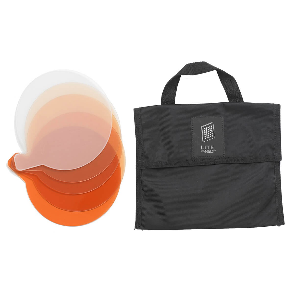 Litepanels Sola 6 5 Piece CTO Gel Set with Gel Bag | Lighting Orange Gel Set for Sola 6 900-6201