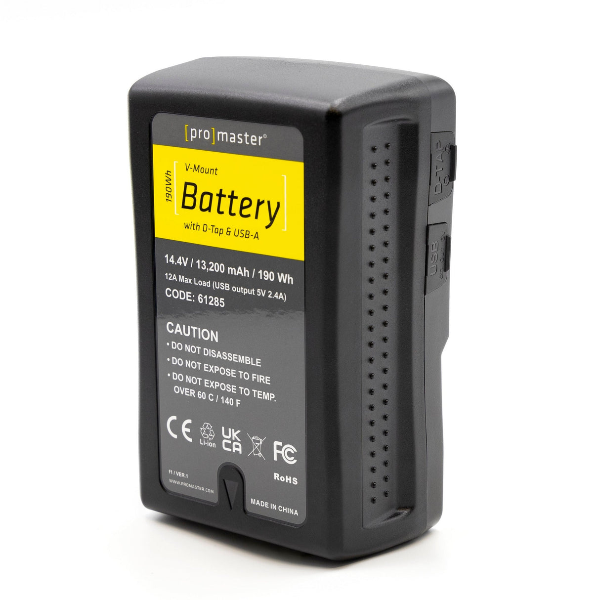 ProMaster 190Wh V-Mount Battery/Charger Kit with D-Tap and USB-A