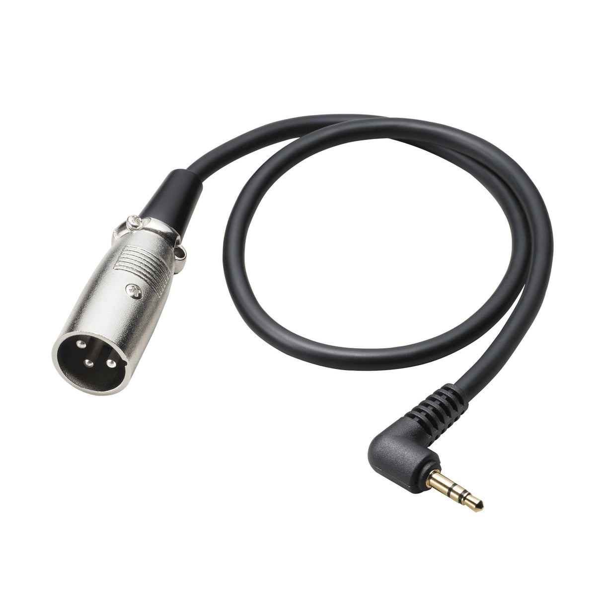 Audio-Technica AT8350 3.5mm 1/8 Inch TRS Male to XLR Male Audio Cable 0.5 Foot
