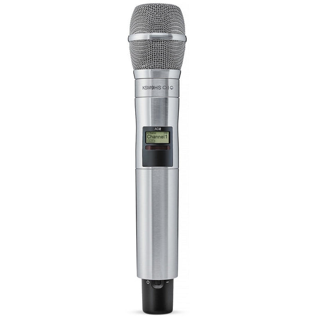 Shure AD2/K9HS Axient Handheld Wireless Microphone Transmitter - G57: 470-608 MHz / Nickel