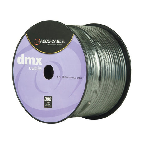 Accu Cable AC5CDMX300 300ft Spool 5 Pin DMX Cable