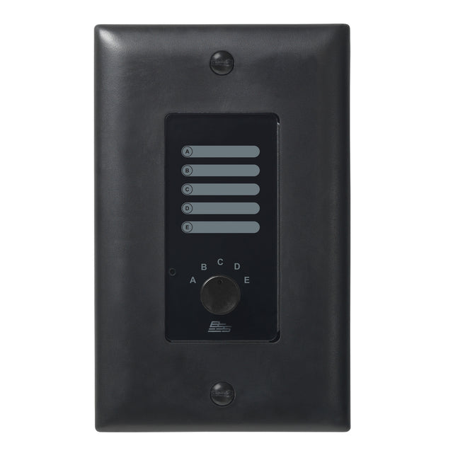 BSS AC-5S Analog Controller with 5 Position Source Selector US Decora Black