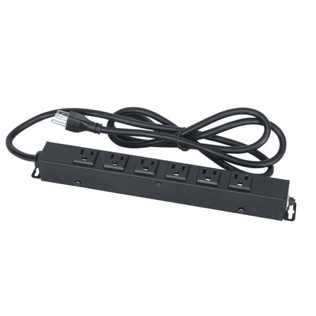 Lowell ACS-1506-WW Power Strip-15A 6 Outlets 6ft Cord