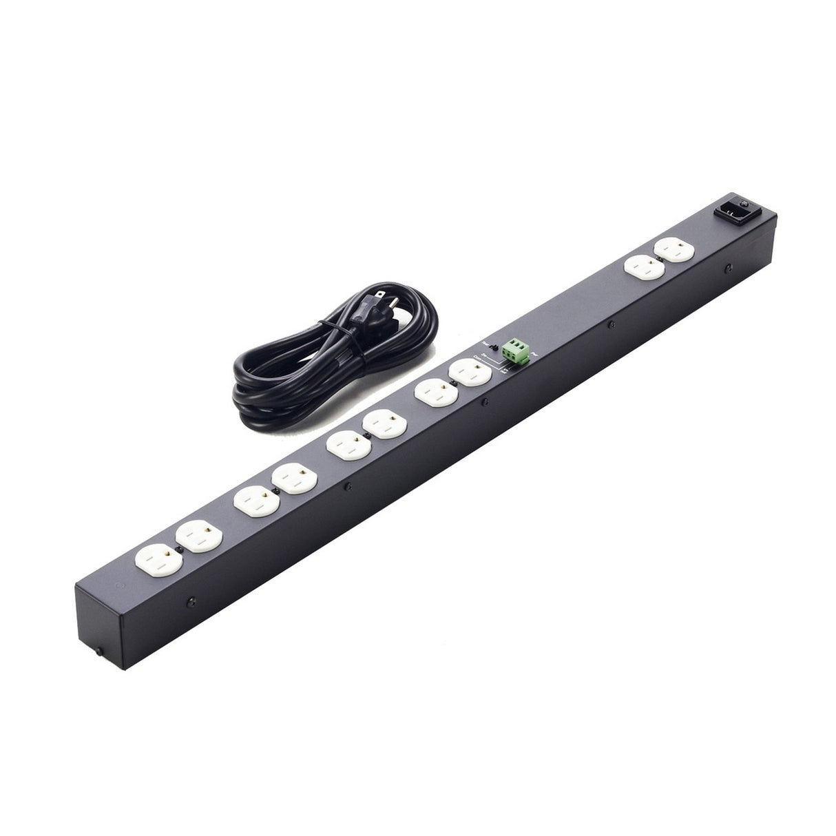 Lowell ACS-1510-RPC Power Strip-15A Remote Control 5 Duplex Outlets 4 Switched 9ft 10in Cord
