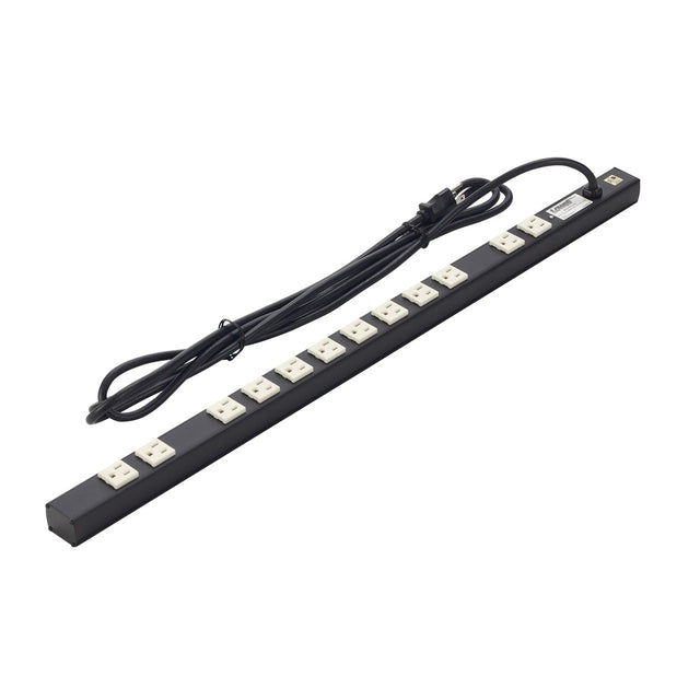 Lowell ACS-1512 Power Strip-15A 12 Outlets 6ft Cord