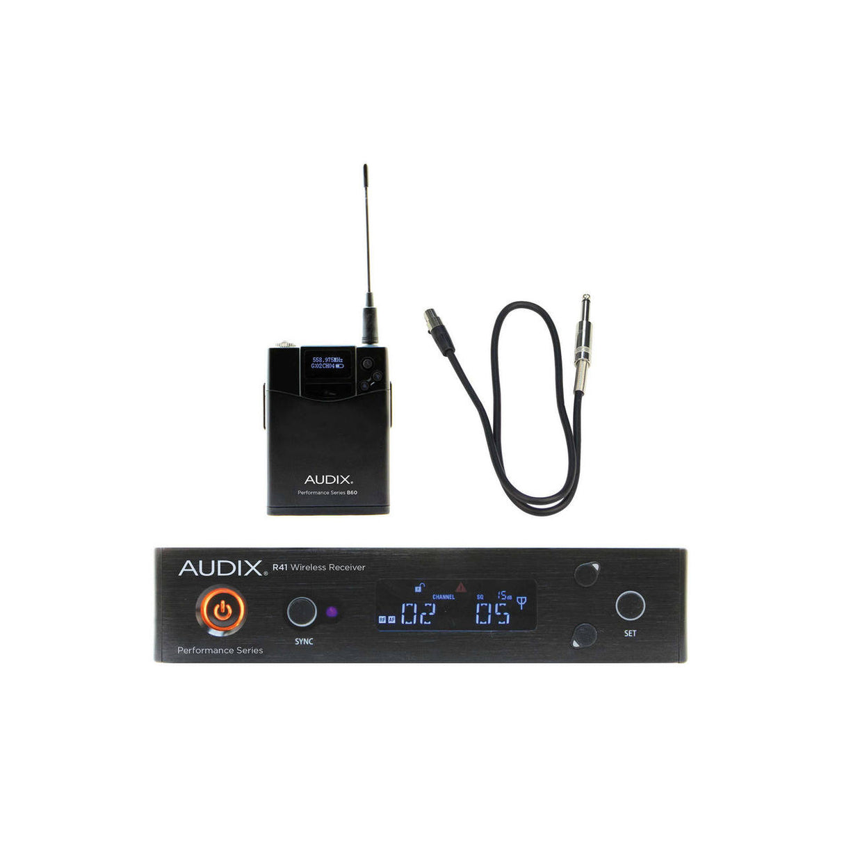 Audix AP41 Guitar B | R41 Receiver Wireless System with B60 Bodypack and Guitar Cable