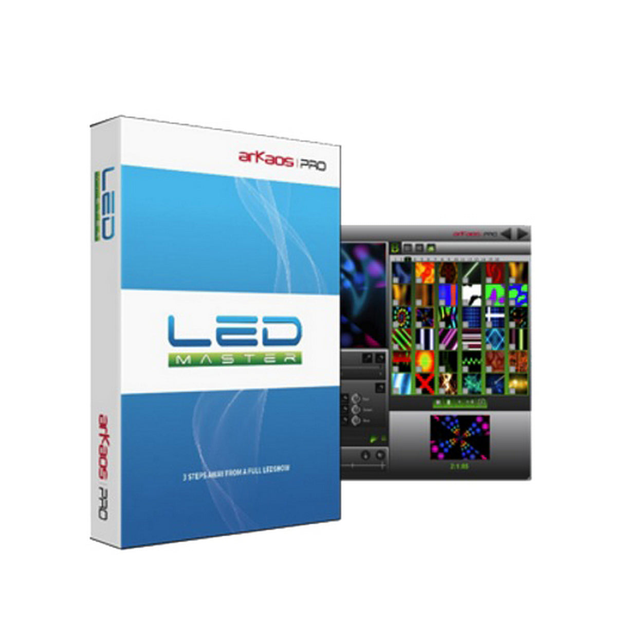 Blizzard Lighting Arkaos LED Master | Pixel Mapping Software for Kling Net Fixtures Physical Copy