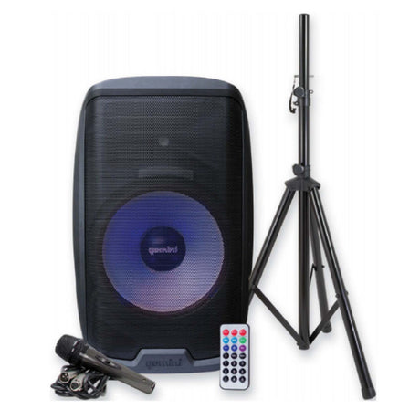 Gemini AS-2115BT-LT-PK Bluetooth 15-Inch Speaker Package