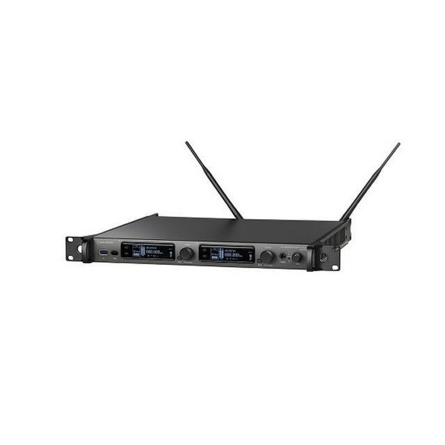 Audio Technica ATW-R5220DF1 5000 Series 3rd Generation UHF Dual Wireless Receiver with Ethernet 470 to 608 MHz and 653