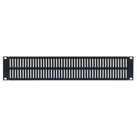Lowell AVPB-2 2U Aluminum Vent Panel with Flange