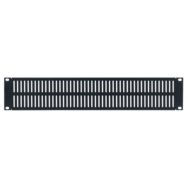 Lowell AVPB-2 2U Aluminum Vent Panel with Flange