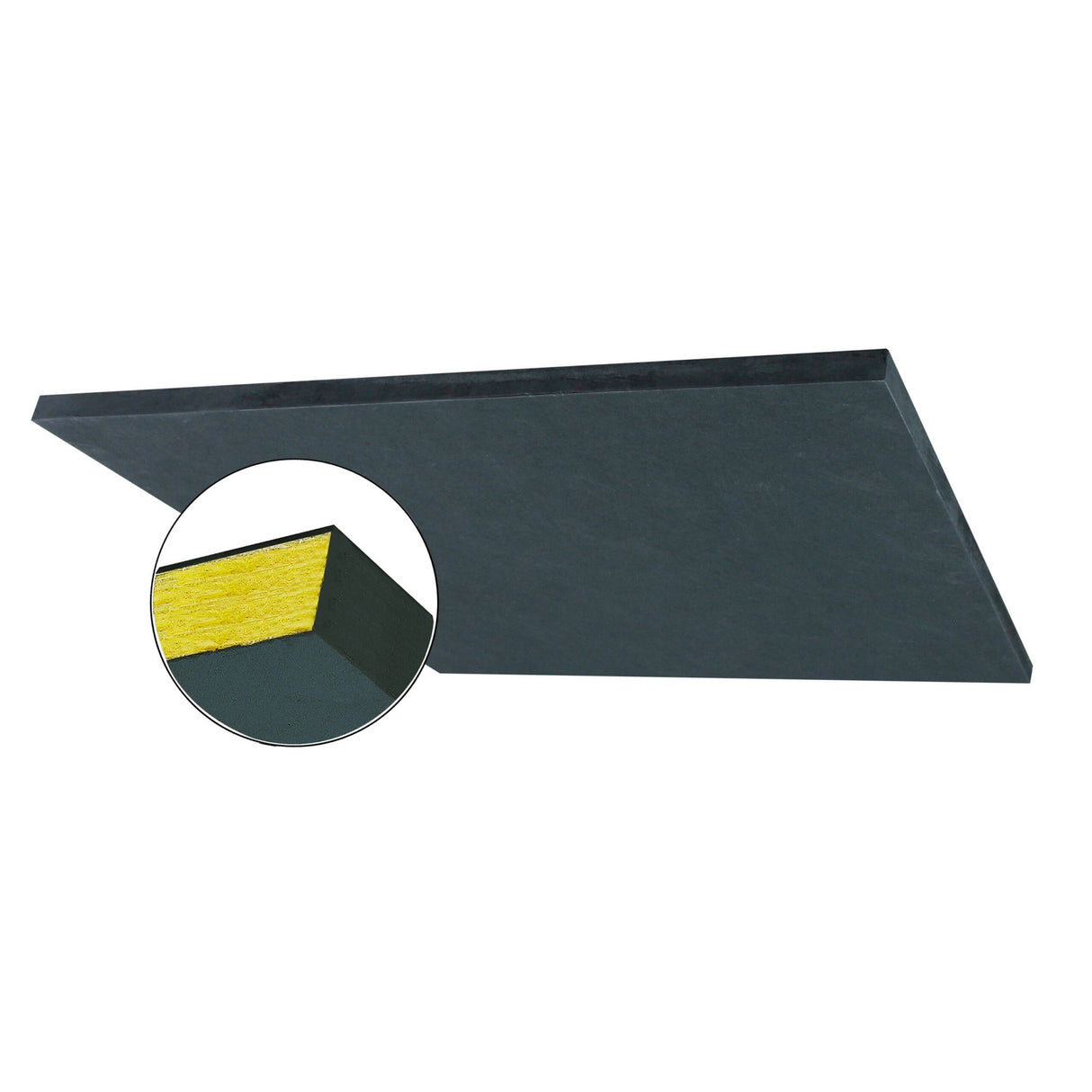 Primacoustic StratoTile 24 x 24-Inch Glass Wool Ceiling Tiles Black Square Edge 12-Pieces