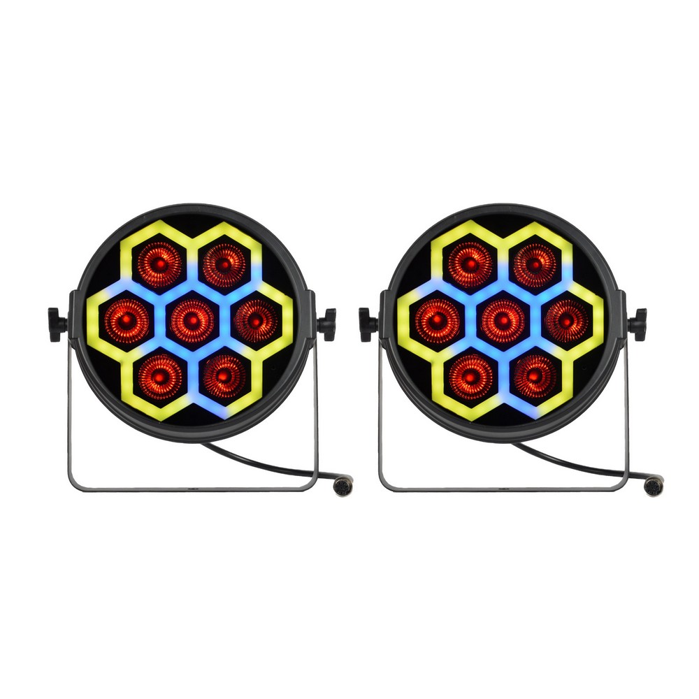 JMAZ Versa Flex Par TRON7 4-In-1 RGBW LED Fixture Pair