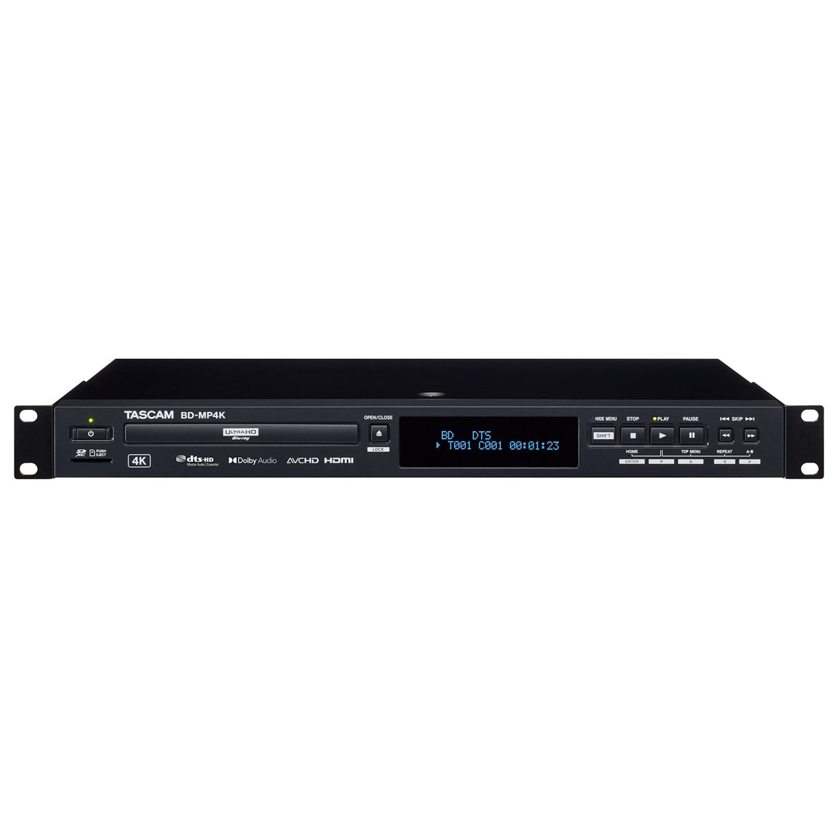 Tascam BD-MP4K Professional-Grade 4K UHD Blu-Ray Multi-Media Player