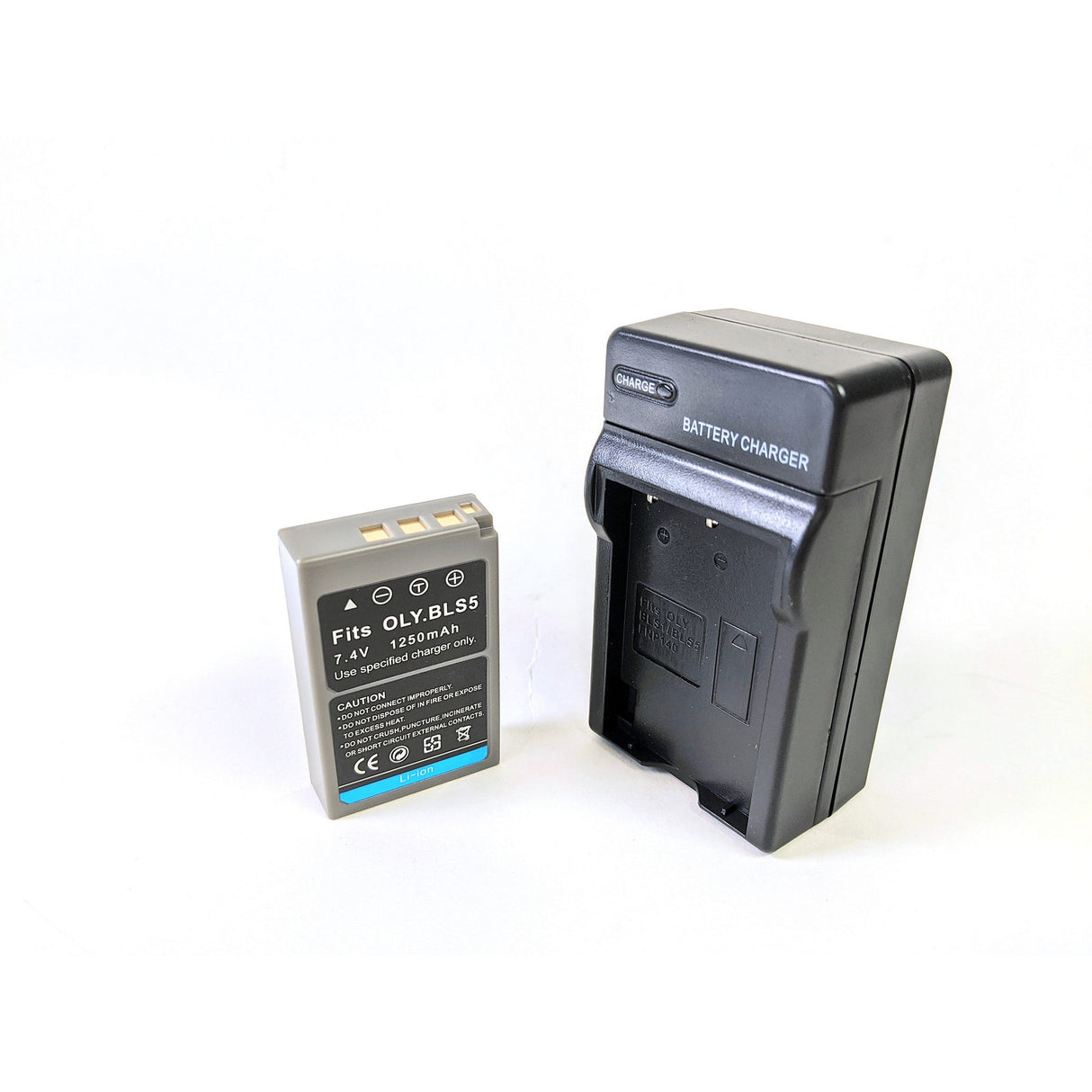 Bescor BLS50 Style Battery and Charger for Olympus Cameras