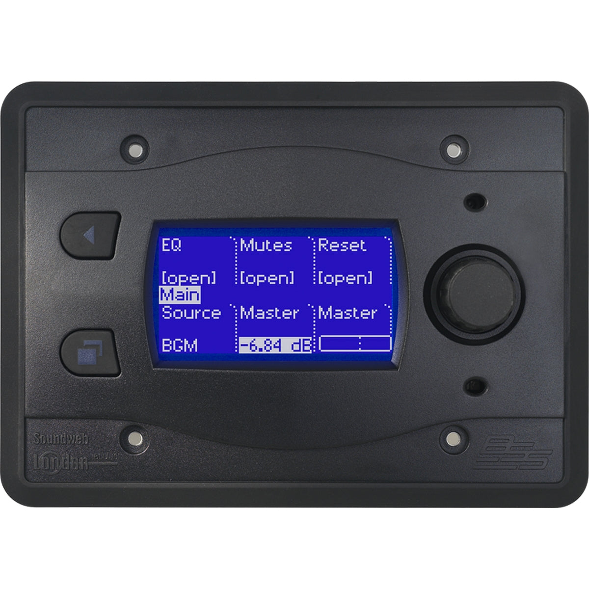 BSS BLU-10 Touch Screen Programmable Remote Wall Controller Black