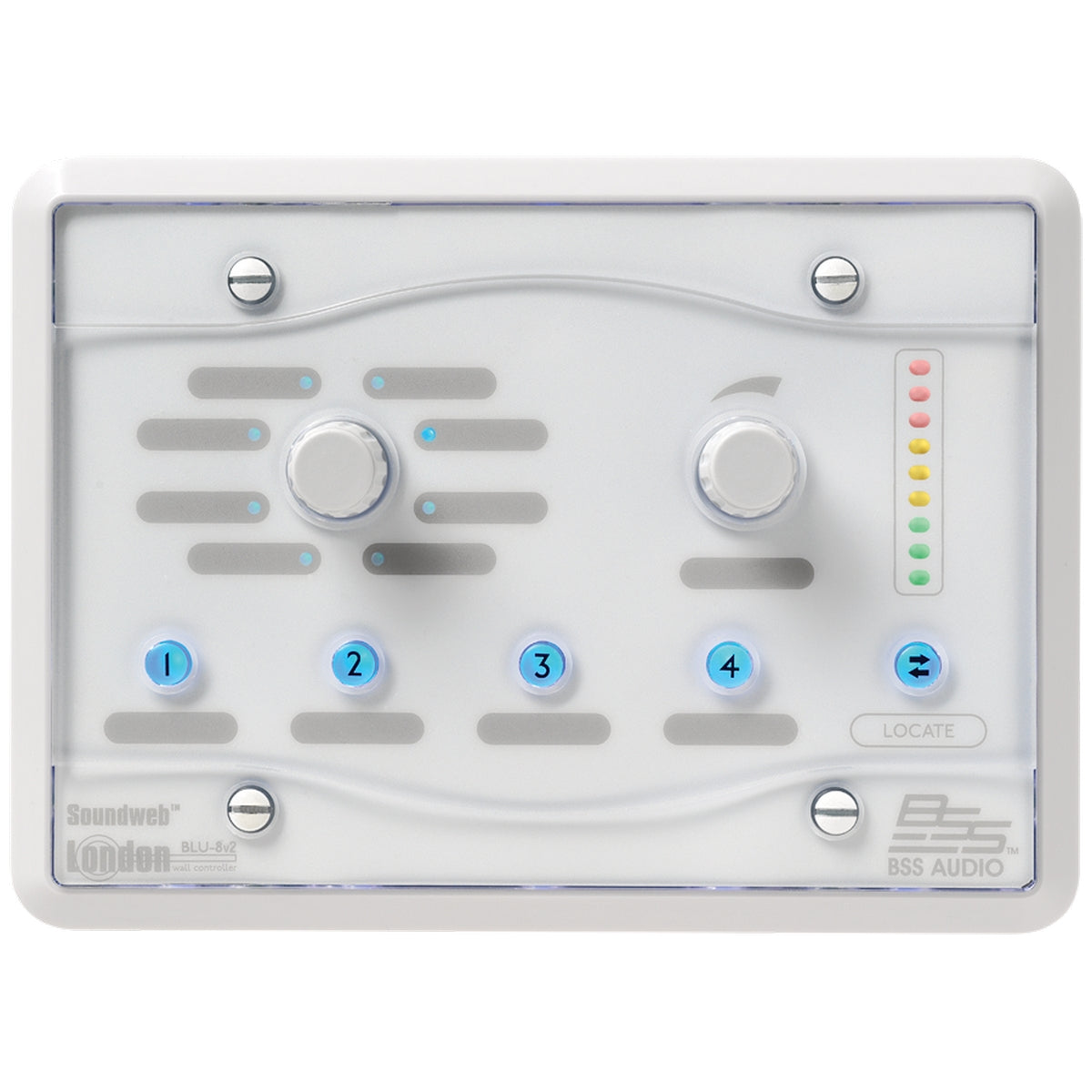 BSS BLU-8-V2 HiQnet Programmable Zone Controller White