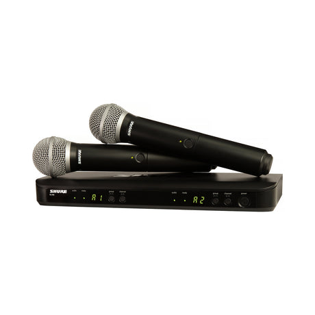 Shure BLX288/PG58 H10 Two PG58 Handheld Microphones Dual Channel Handheld Wireless System (Used) - used