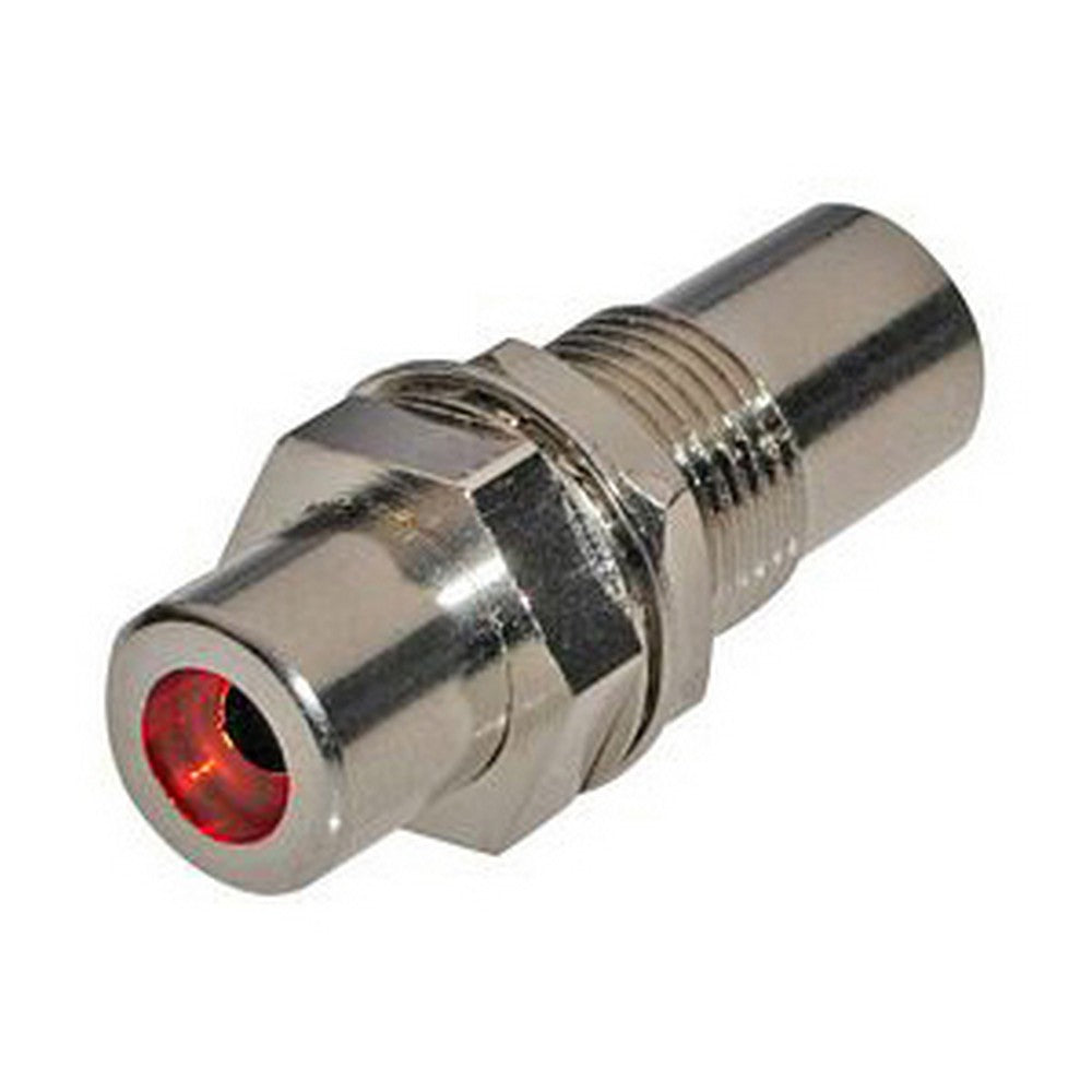 Ace Backstage Co. C-90150 ConnectQuick RCA Feed Through Connector with Red Insulator
