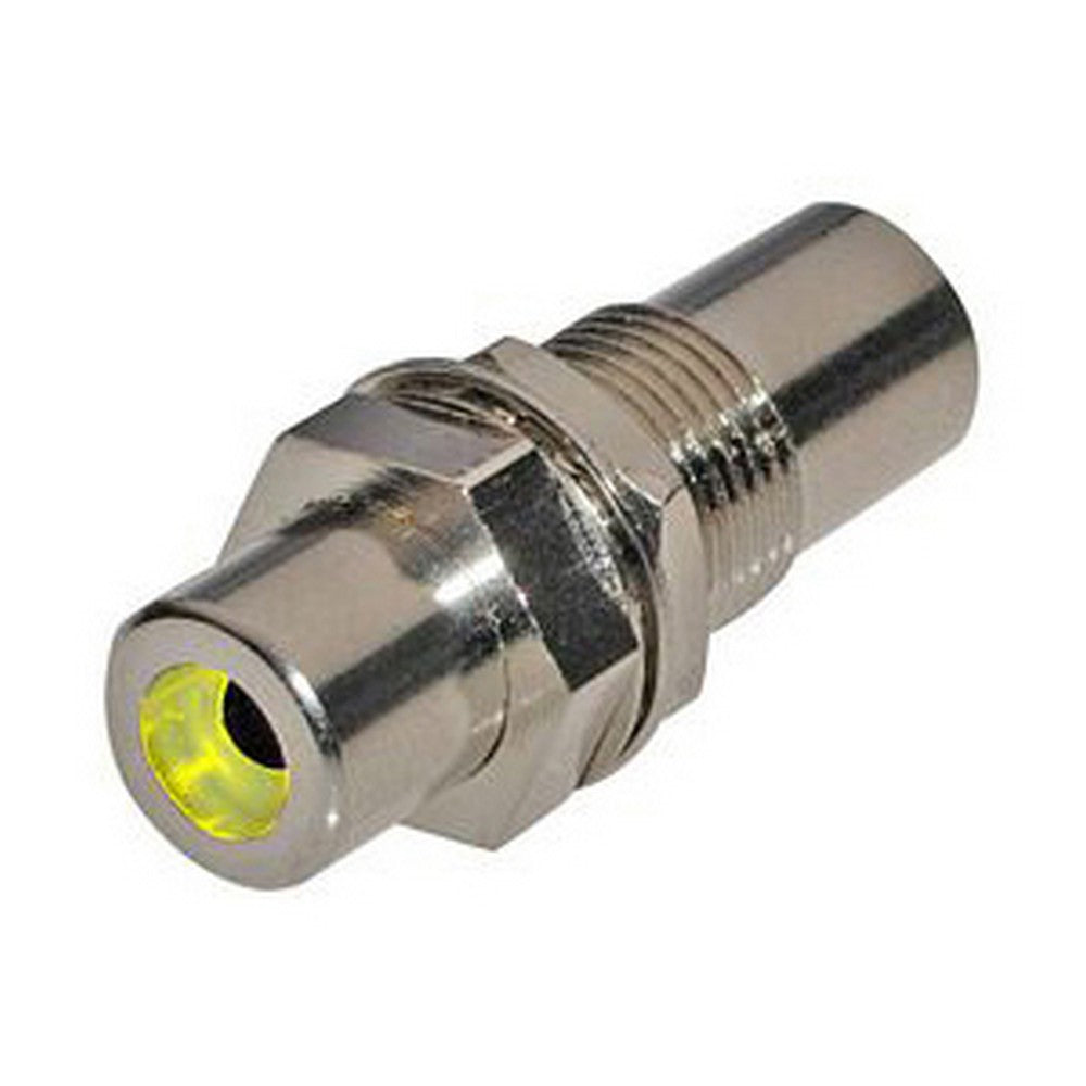 Ace Backstage Co. C-90152 ConnectQuick RCA Feed Through Connector with Yellow Insulator