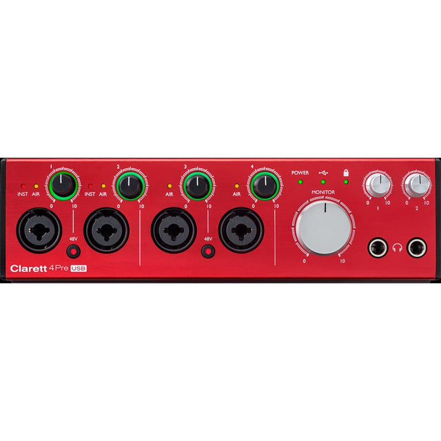 Focusrite Clarett 4Pre USB 18x8 USB Audio Interface