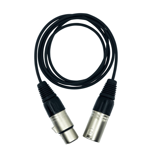 Point Source Audio CM-EXT-4-8 Extender Cable with 4-Pin Male Mono XLR to 4-Pin Female Mono XLR 8-Feet