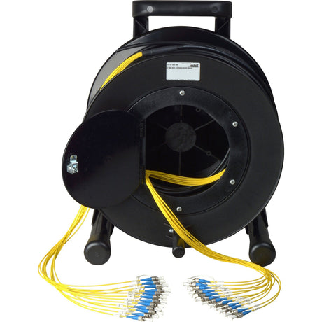 Camplex 12-Channel ST Single Mode Fiber Optic Tactical Snake Reel 500 Foot
