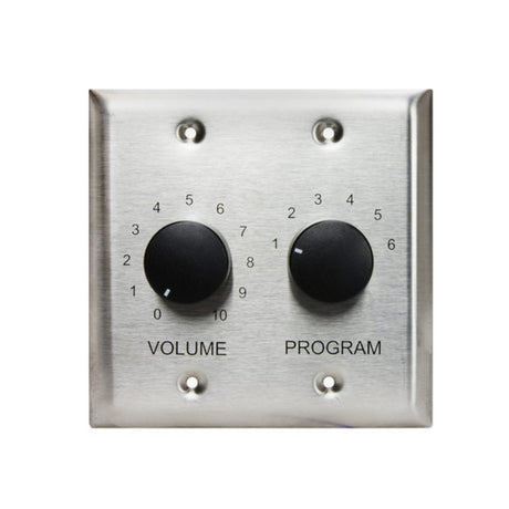 Lowell CS650-SS 6-Source Program Selector Switch with Volume Control Single Unit