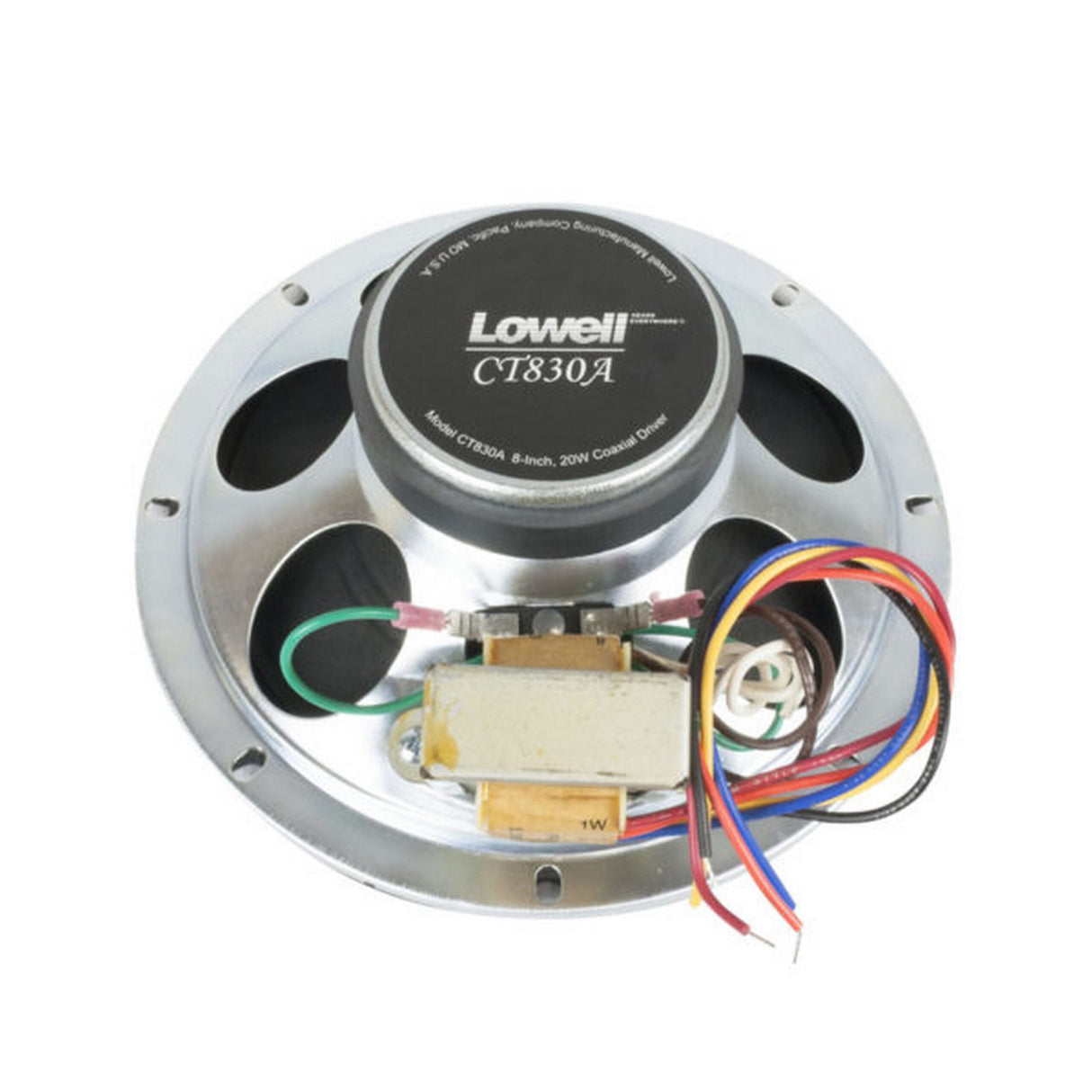 Lowell CT830A-T870 8-Inch 20-Watt Coaxial Speaker Driver with 70V Transformer Single Unit