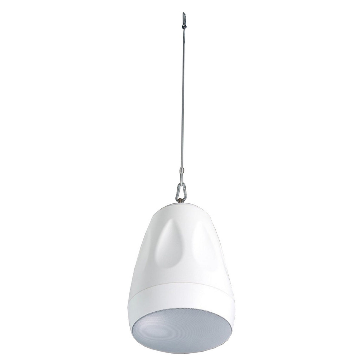 Cloud Electronics CVS-P42TW 4-1/2 Inch 2-Way Coaxial Pendant Speaker White Single Unit