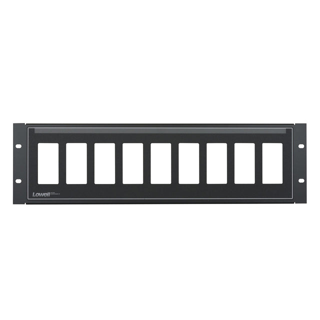 Lowell D9P-ID-3 Panel for Decorator Devices in Black