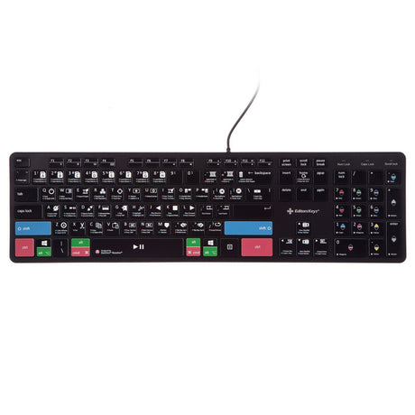 Editors Keys DaVinci Resolve Slimline Keyboard for Windows