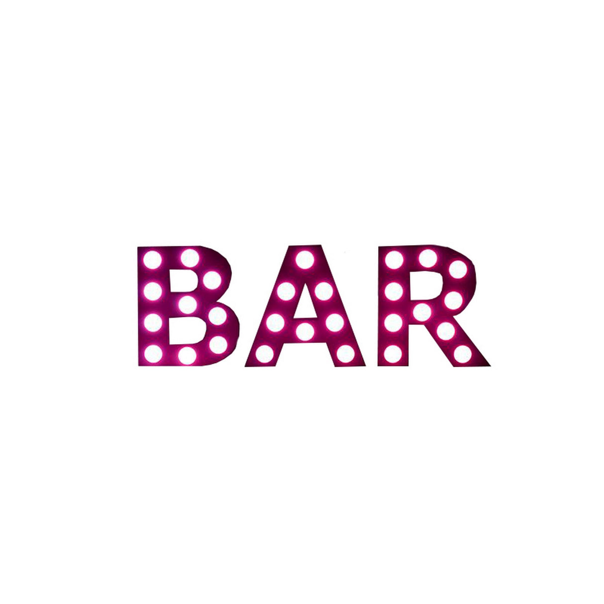 Eliminator Lighting Decor Bar Mini 24-Inch Tall White Exterior RGBW LED Letters