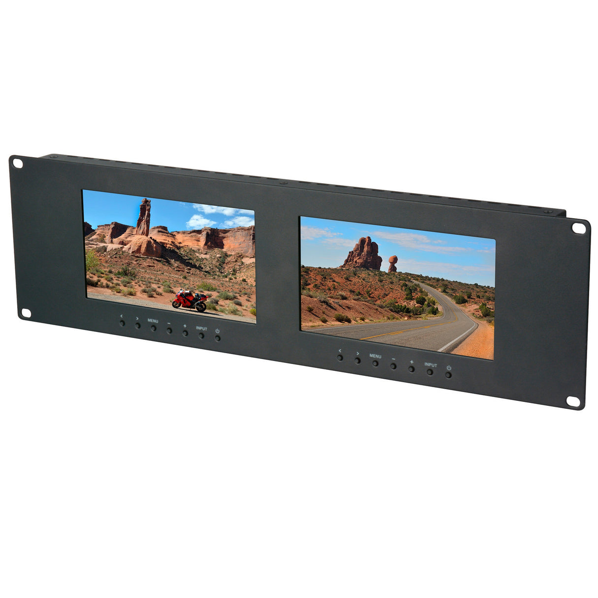 Delvcam DELV-2LCD7-CVGAD 7-Inch 3RU VGA DVI and Composite LCD Video Monitor